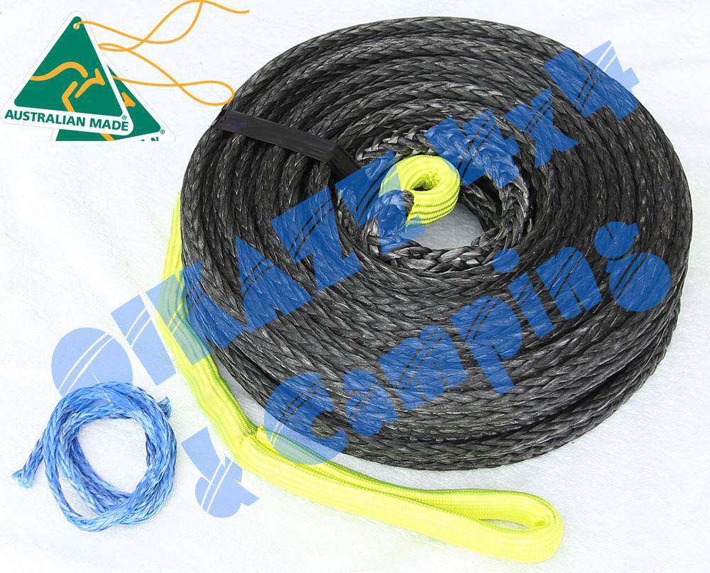 Widdy Rope Whittam Synthetic Winch Rope - 11mm - 45meters - GREY - 11500KG