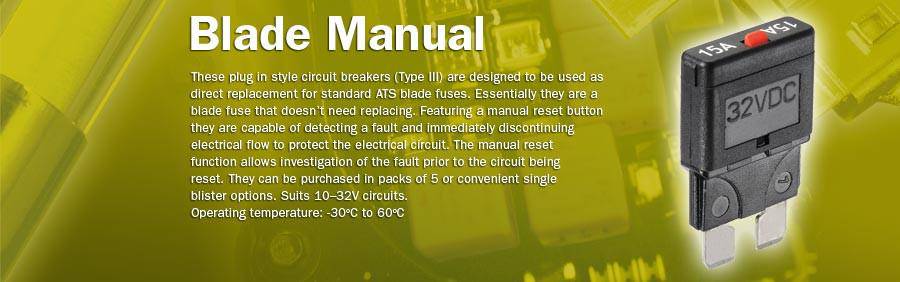 Narva Circuit Breaker - Blade Manual Reset 25A (5 Pack) - 55725 | Narva