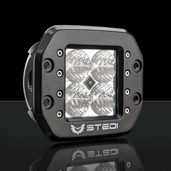 Stedi C-4 Black Edition Flush Mount LED Light Cube | Flood | Stedi