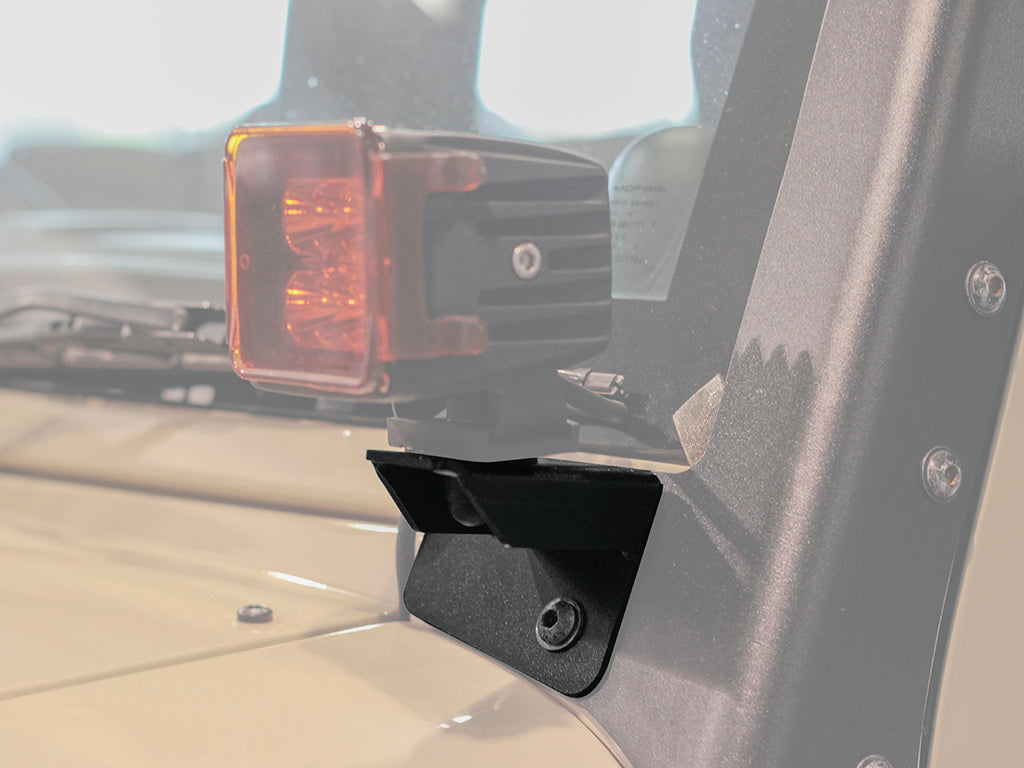 Jeep Wrangler JK/JKU Windshield Spot Light Brackets - by Front Runner | Front Runner