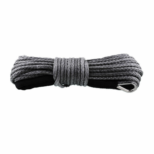 Carbon Winch 12000lb 24m x 10mm Synthetic Black Winch Rope