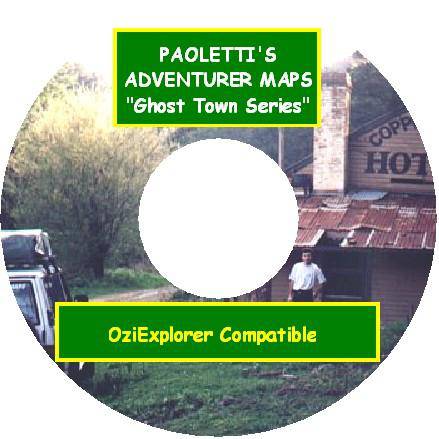 Adventurer Maps  - The Ghost Town Series - CD Digital Maps Ozi Explorer | Adventurer Maps