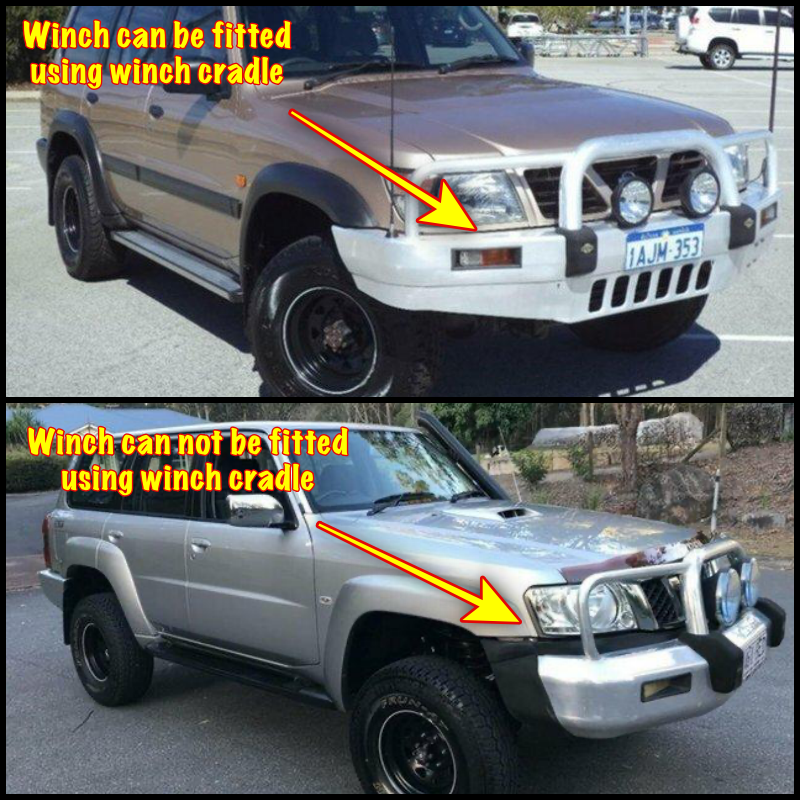 Hidden winch cradle mount Suits Nissan GU Patrol - GUCRADLE_ 10
