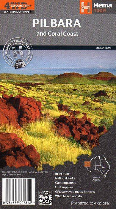 Hema Pilbara and Coral Coast Map | Hema