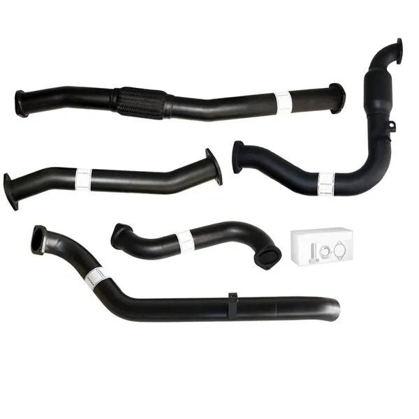 NISSAN PATROL GU Y61 3.0L 2000 -2016 UTE, WAGON 3" TURBO BACK CARBON OFFROAD EXHAUST WITH CAT & PIPE ONLY - NI207-PC 2