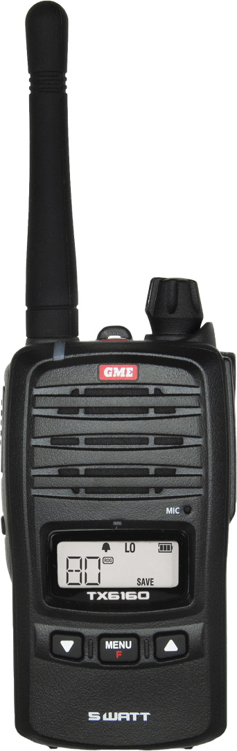 GME TX6160 5/1 Watt UHF CB Handheld Radio | GME
