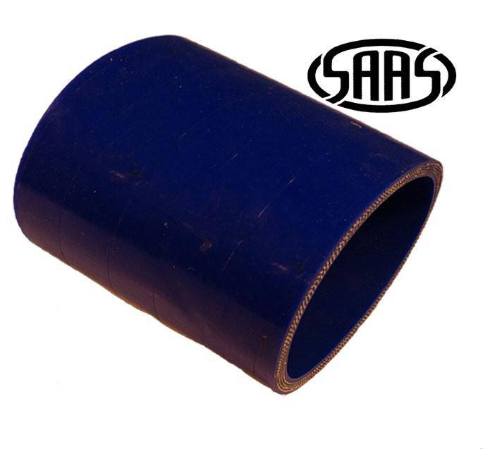 SAAS 76mm x 76mm x 76mm Straight Silicone Hose Blue SSH767676E | SAAS