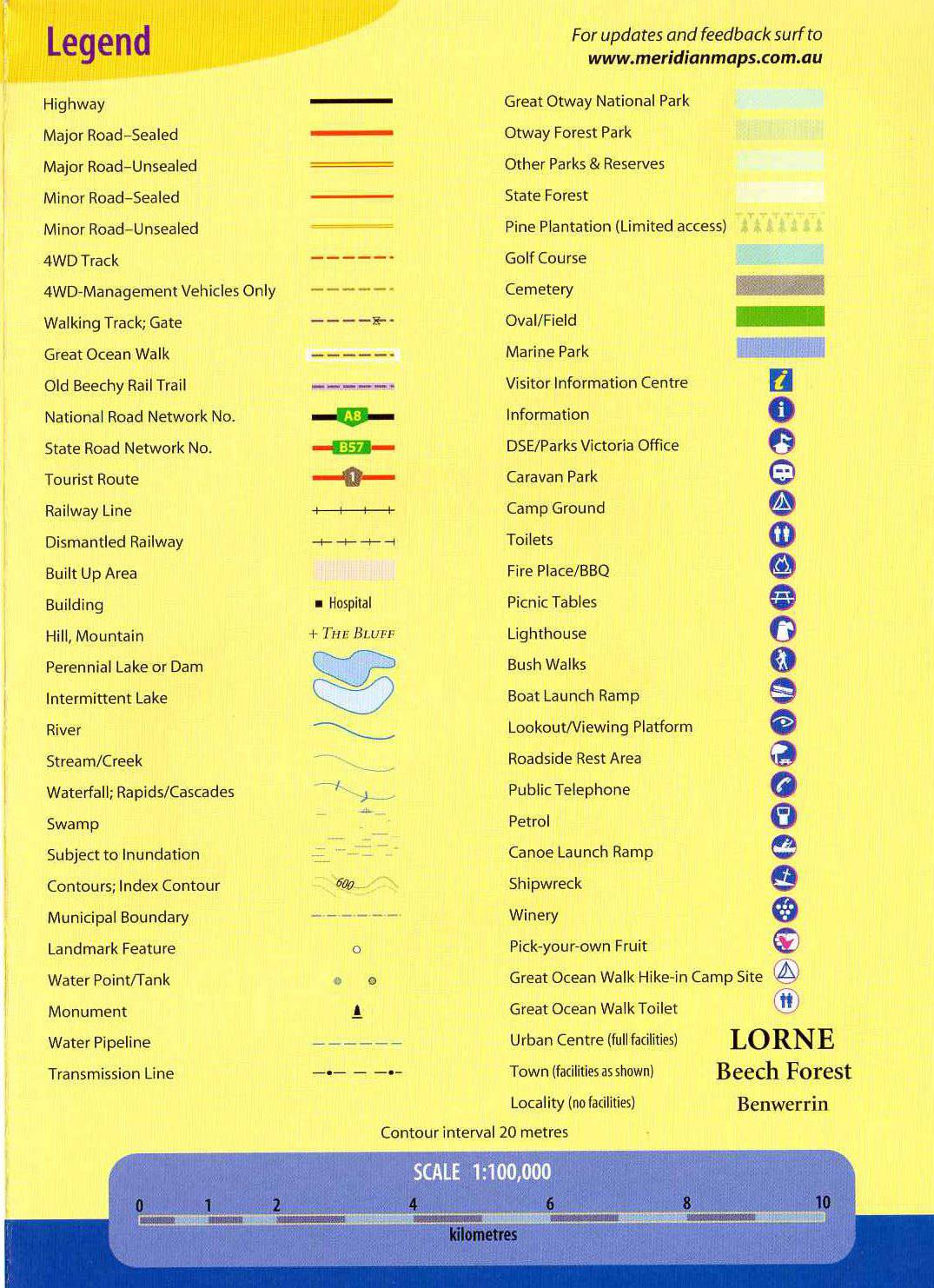Meridian Victoria's Deserts 4WD Map | Meridian