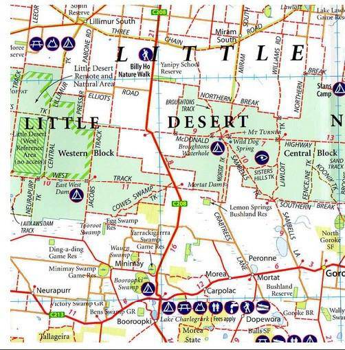 Meridian Victoria's Deserts 4WD Map | Meridian